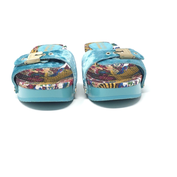 Dr. Scholl's Original Too Wooden Footbed Sandals Tiger Print Size 8M - Picture 3 of 13